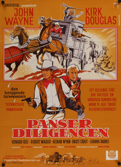 The War Wagon - Danish Movie Poster