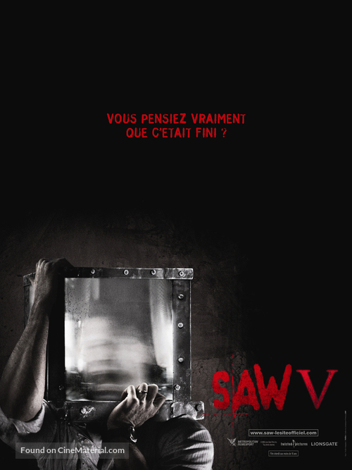 Saw V - French Movie Poster