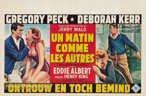 Beloved Infidel - Belgian Movie Poster