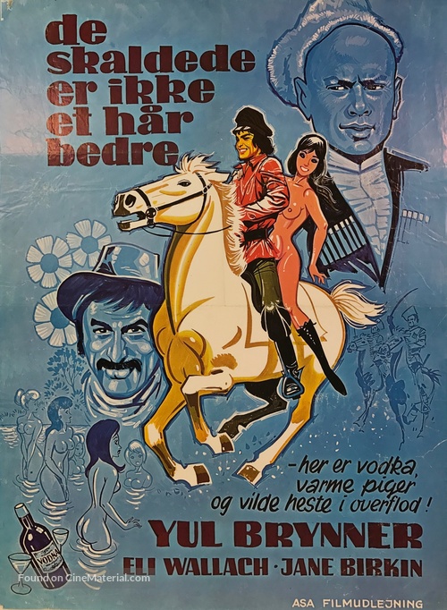 Romance of a Horsethief - Danish Movie Poster