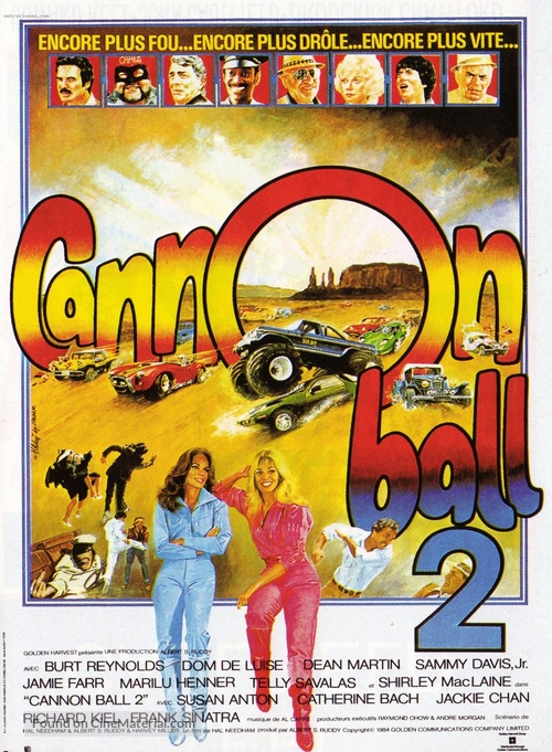 Cannonball Run 2 - French Movie Poster