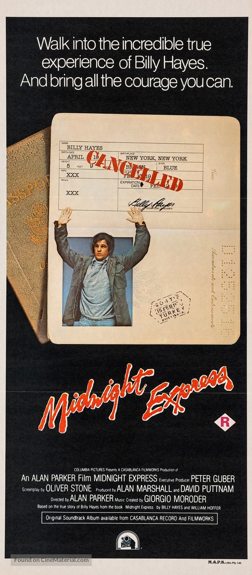 Midnight Express - Australian Movie Poster