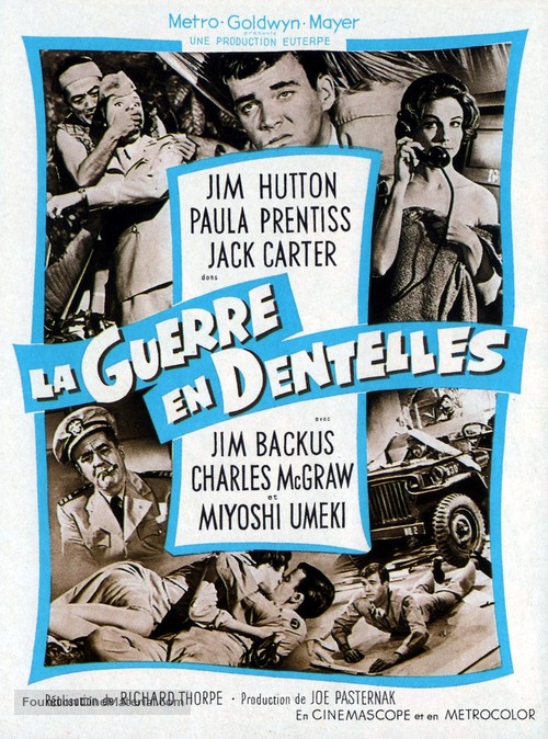 The Horizontal Lieutenant - French Movie Poster