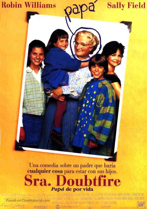 Mrs. Doubtfire - Spanish Movie Poster
