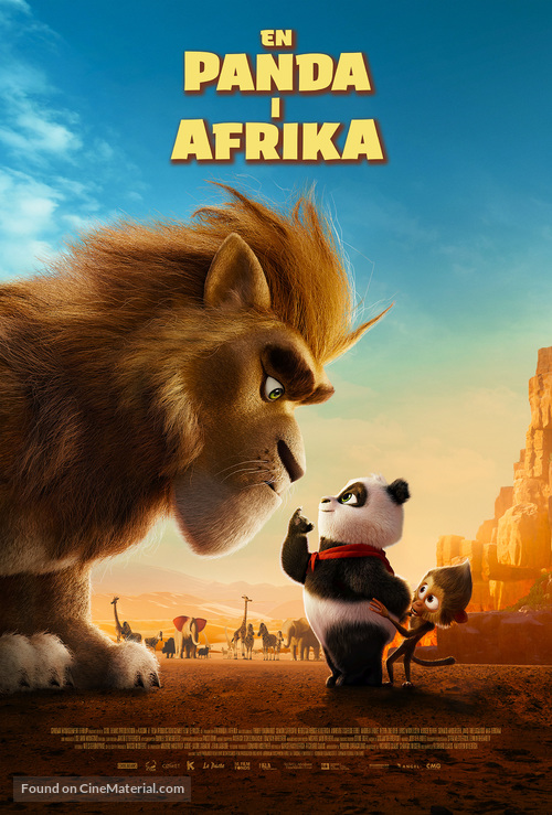 Panda Bear in Africa - Danish Movie Poster