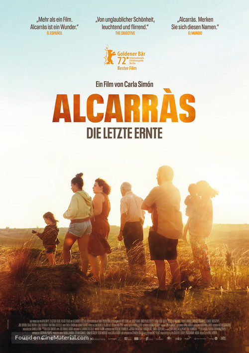 Alcarr&agrave;s - German Movie Poster