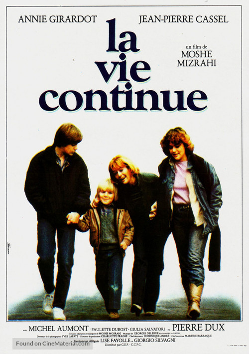 La vie continue - French Movie Poster