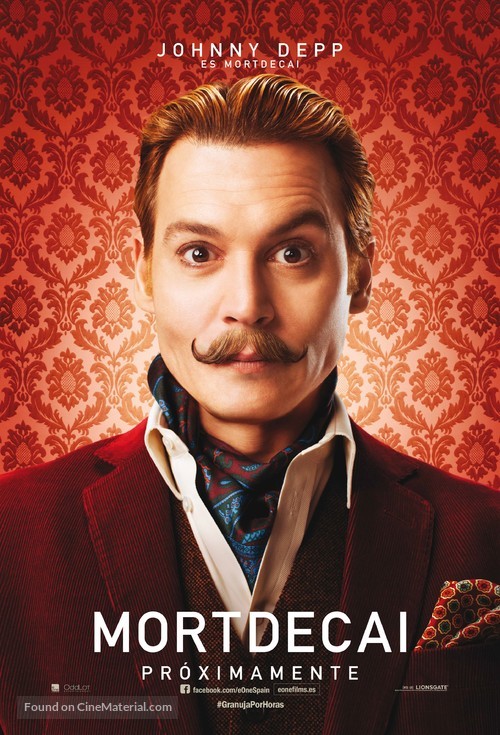 Mortdecai - Spanish Movie Poster