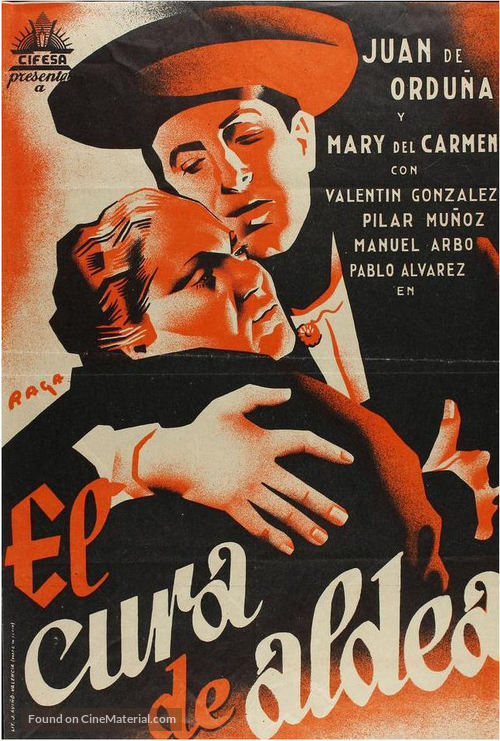 Cura de aldea, El - Spanish Movie Poster