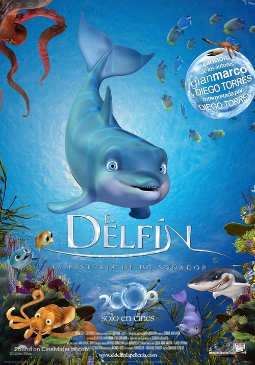 El delf&iacute;n: La historia de un so&ntilde;ador - Peruvian Theatrical movie poster