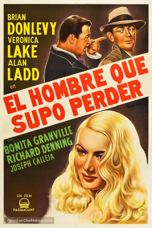The Glass Key - Argentinian Movie Poster
