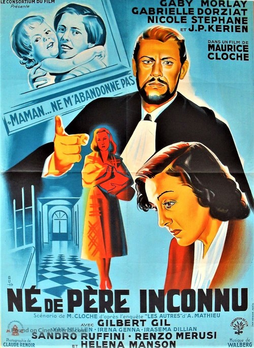 N&eacute; de p&egrave;re inconnu - French Movie Poster