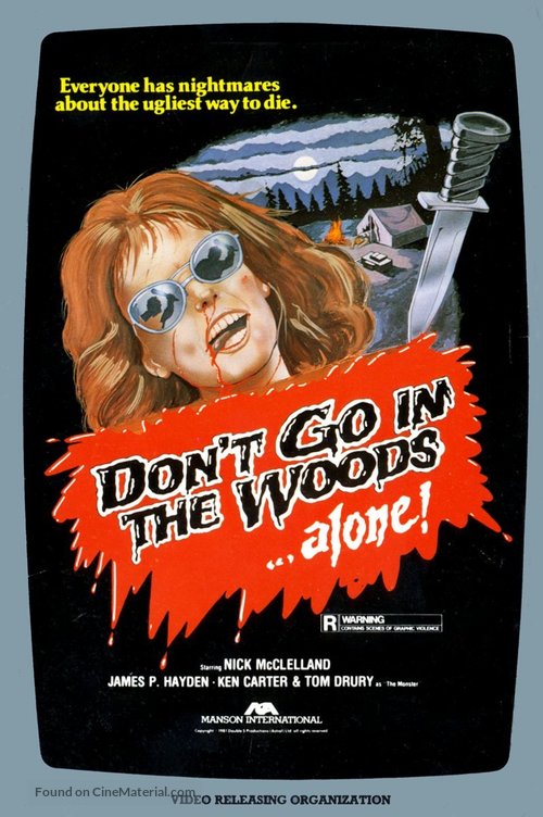Don&#039;t Go in the Woods - Dutch VHS movie cover