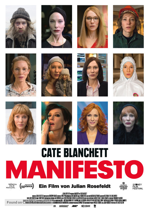 Manifesto - German Movie Poster