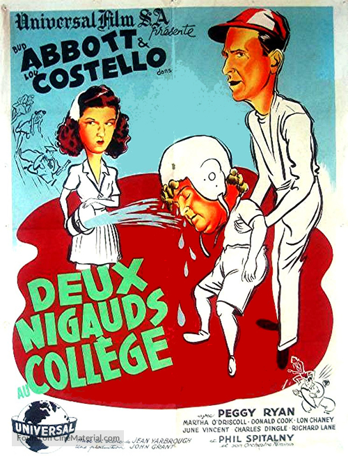 Here Come the Co-eds - French Movie Poster
