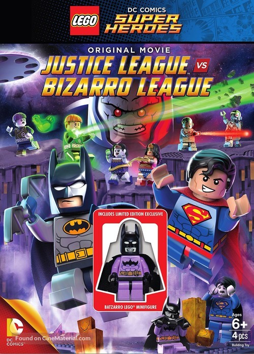 Lego DC Comics Super Heroes: Justice League vs. Bizarro League - DVD movie cover