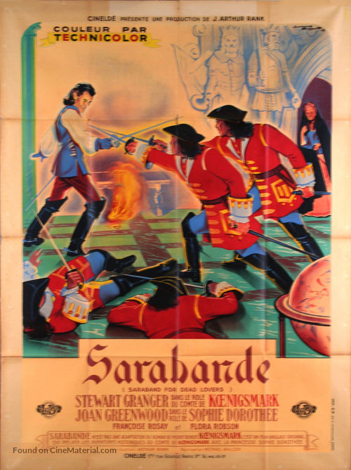 Saraband for Dead Lovers - French Movie Poster