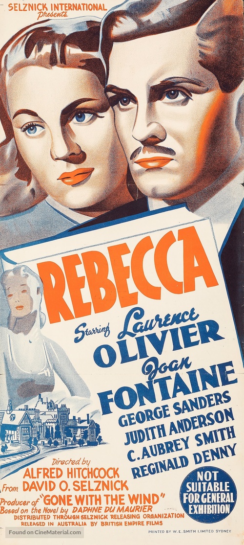 Rebecca - Australian Movie Poster