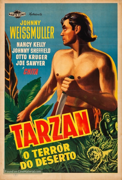 Tarzan&#039;s Desert Mystery - Brazilian Movie Poster