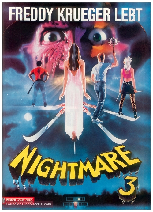 A Nightmare On Elm Street 3: Dream Warriors - German Movie Cover