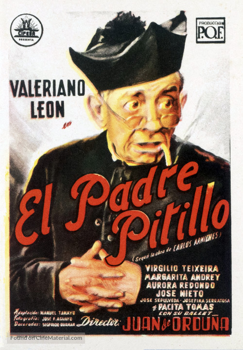 El padre Pitillo - Spanish Movie Poster