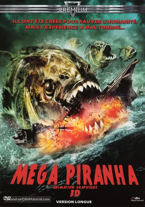 Mega Piranha - French DVD movie cover