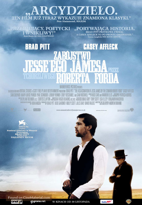 The Assassination of Jesse James by the Coward Robert Ford - Polish Movie Poster