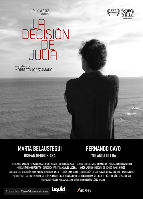 La decisi&oacute;n de Julia - Spanish Movie Poster