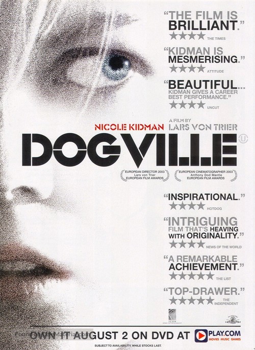 Dogville - Video release movie poster