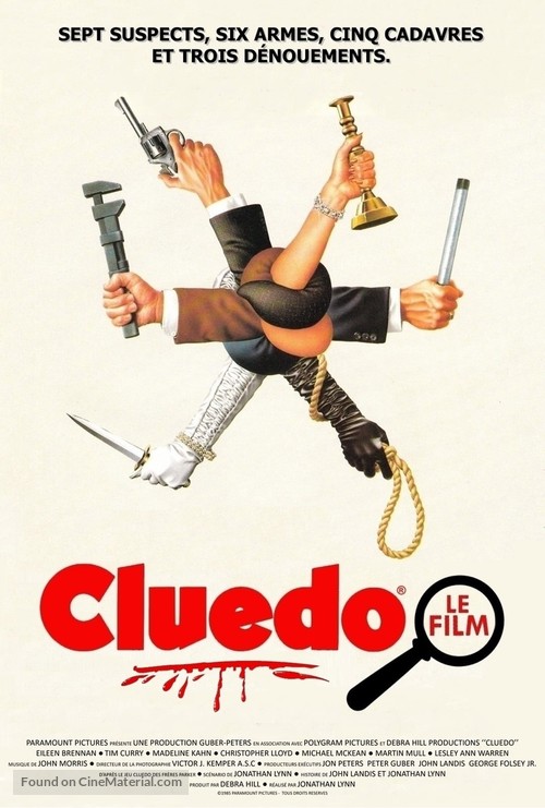 Clue - French VHS movie cover