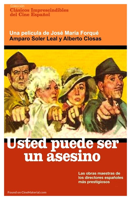 Usted puede ser un asesino - Spanish VHS movie cover