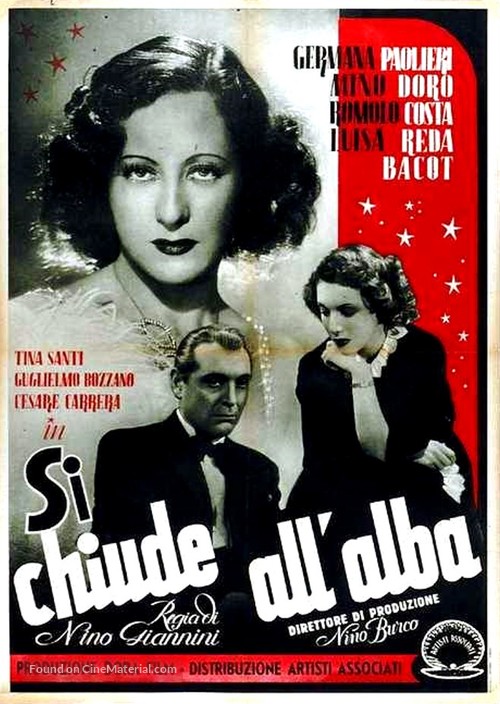 Si chiude all&#039;alba - Italian Movie Poster