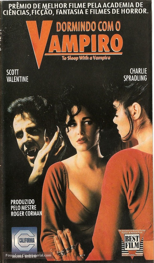 To Sleep with a Vampire - Brazilian VHS movie cover