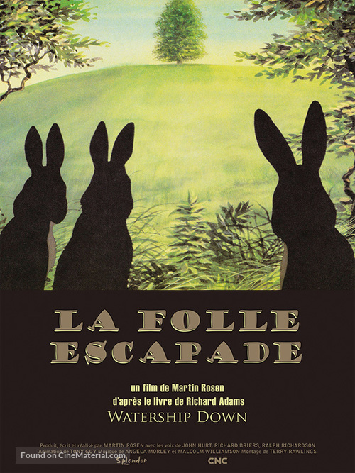 Watership Down - French Re-release movie poster