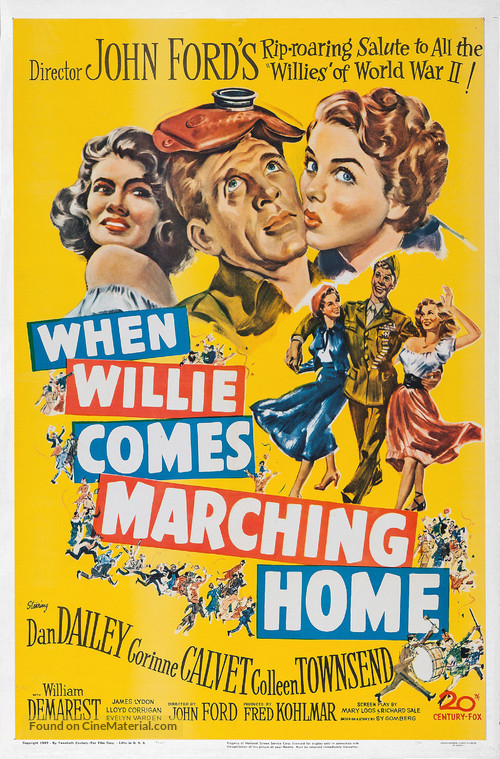 When Willie Comes Marching Home - Movie Poster