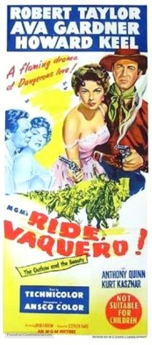 Ride, Vaquero! - Australian Movie Poster