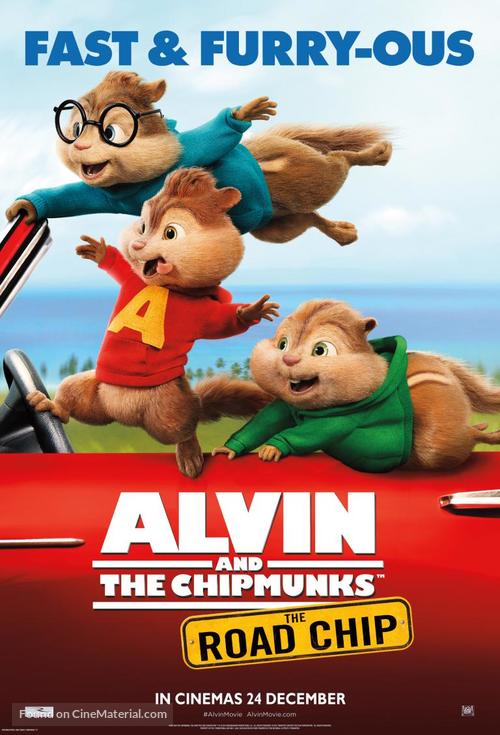 Alvin and the Chipmunks: The Road Chip - South African Movie Poster