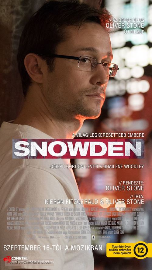 Snowden - Hungarian Movie Poster