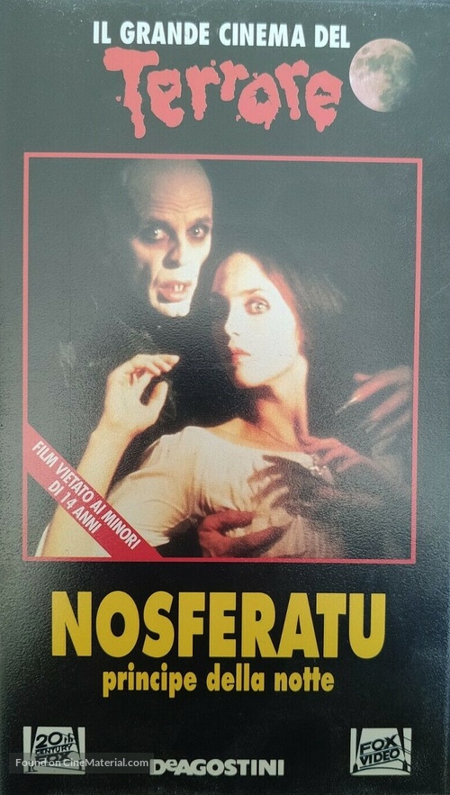 Nosferatu: Phantom der Nacht - Italian VHS movie cover
