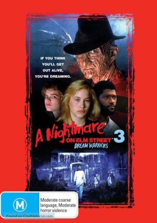 A Nightmare On Elm Street 3: Dream Warriors - Australian DVD movie cover