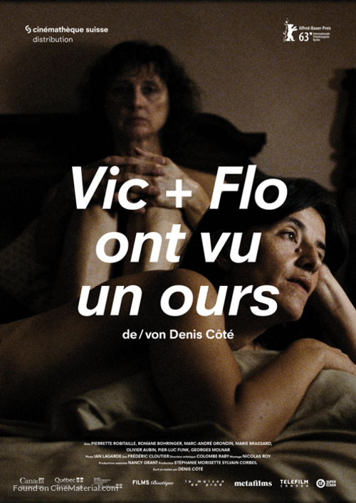 Vic et Flo ont vu un ours - Swiss Movie Poster
