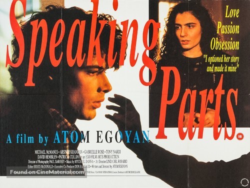 Speaking Parts - British Movie Poster