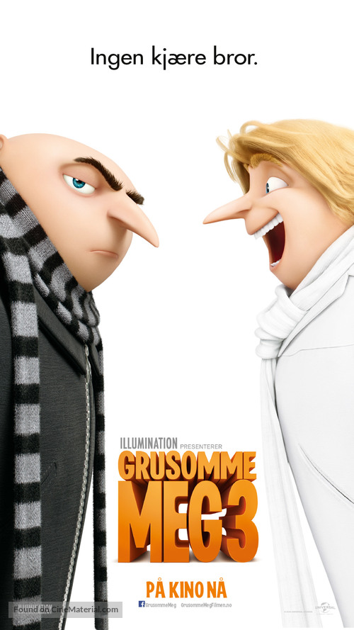 Despicable Me 3 - Norwegian Movie Poster