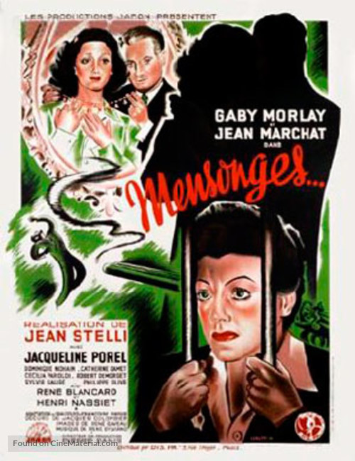 Mensonges - French Movie Poster