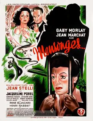 Mensonges - French Movie Poster