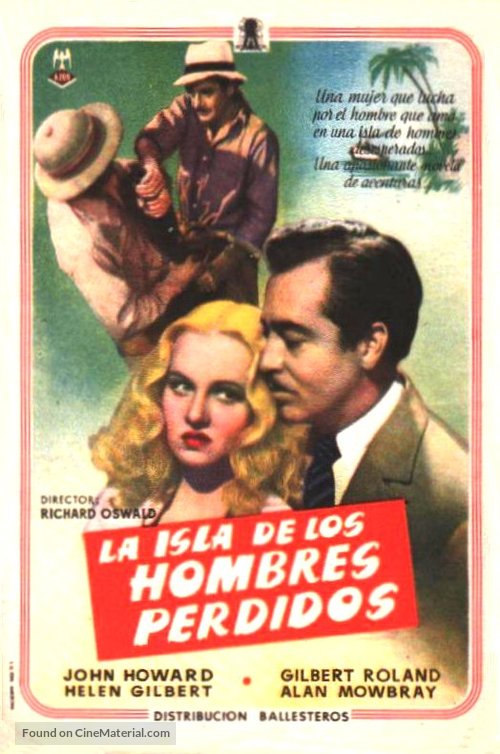 Isle of Missing Men - Spanish Movie Poster