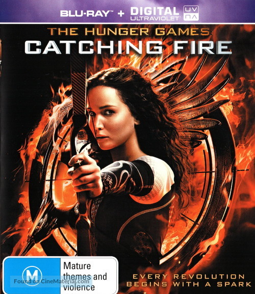 The Hunger Games: Catching Fire - Australian Blu-Ray movie cover