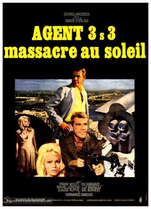 Agente 3S3, massacro al sole - French Movie Poster