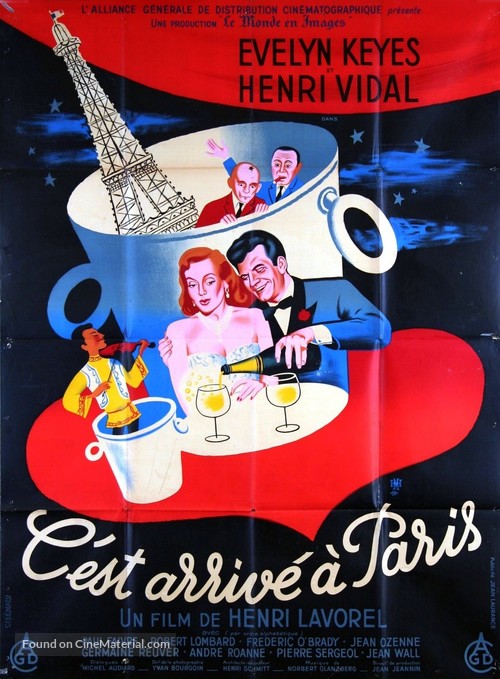 C&#039;est arriv&eacute; &agrave; Paris - French Movie Poster