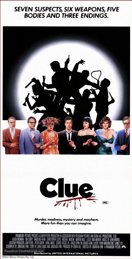 Clue - Australian Movie Poster